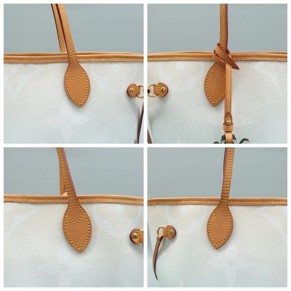Louis Vuitton Neverfull MM Blue W/P Monogram By The Pool Canvas Shoulder Bag - Picture 8 of 12